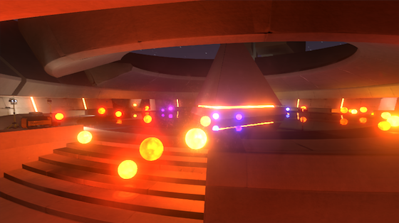 Test scene with bloom on