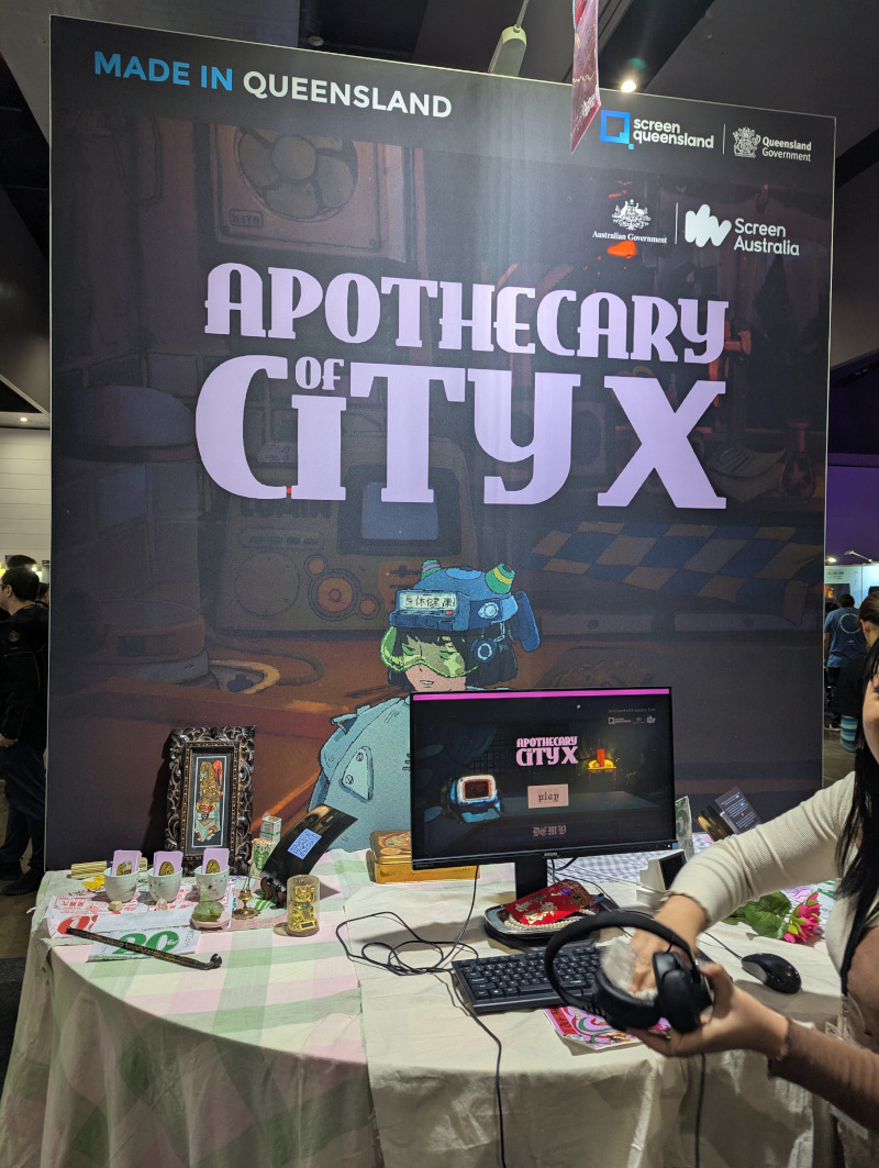 Apothecary of City X game booth