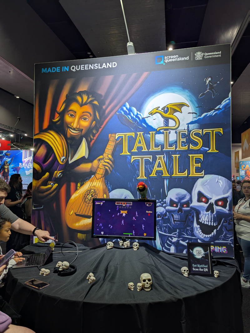 Tallest Tale game booth
