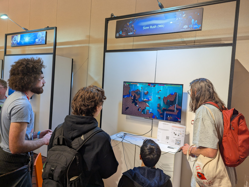 My game in the Screen Australia Local Lounge